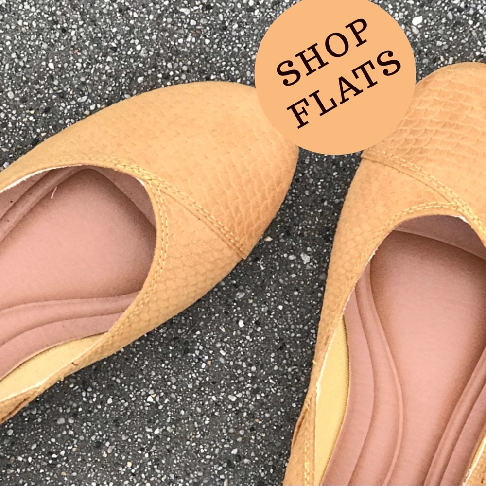 Nature Breeze Mustard Round Toe Ballerina FLAT - Picture 2 of 7